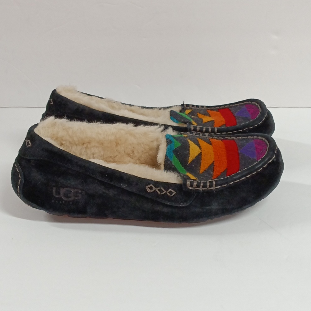 UGG x Pendleton Suede  Shearling Lined Slippers - Picture 2 of 11